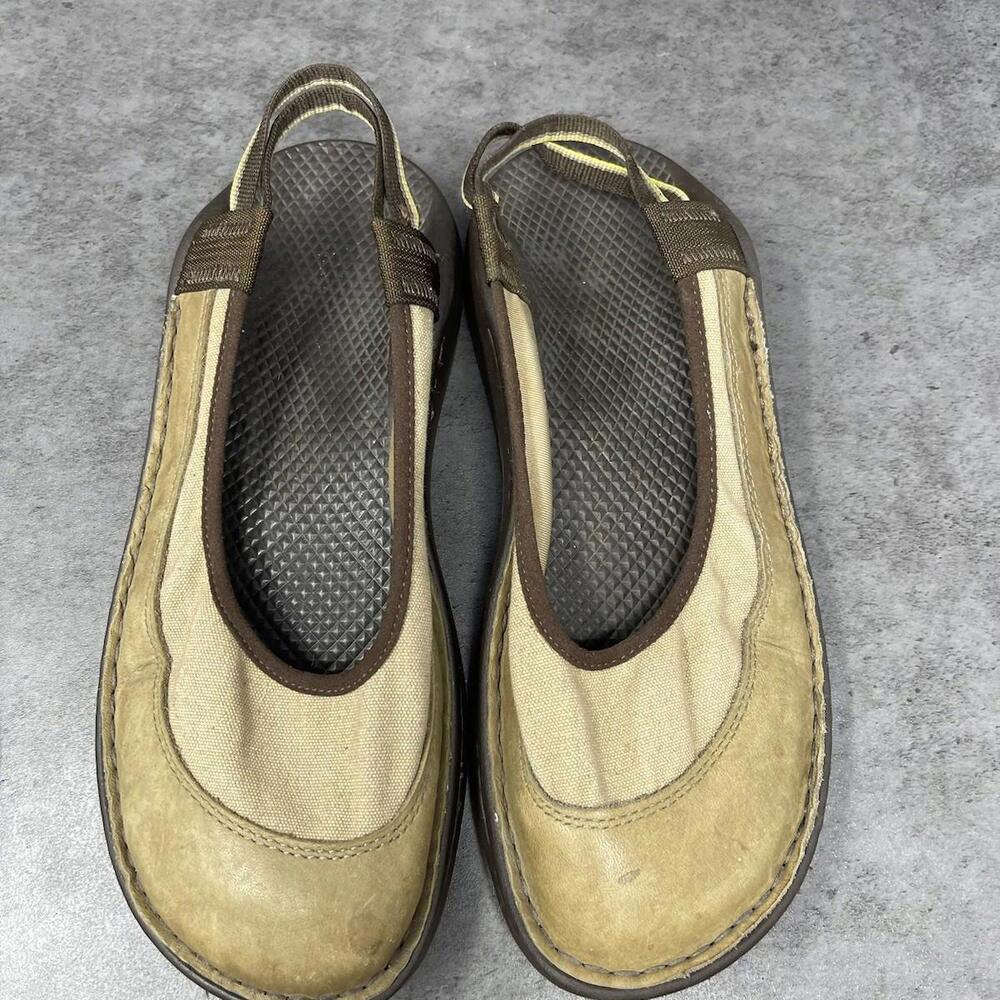 Chaco Devotee Slingback Sandals Womens Size 8.5 Slip On Brown Leather Closed Toe - Picture 8 of 9